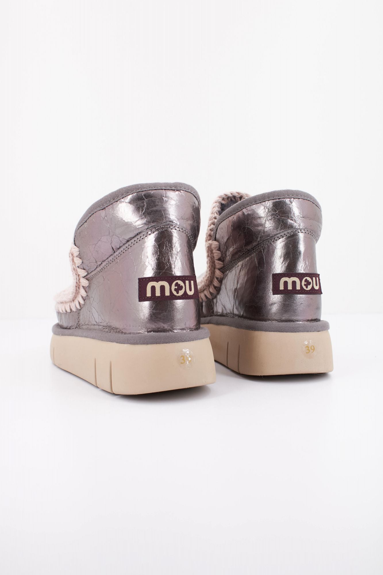 MOU ESKIMO BOUNCE SNEAKER en color PLATA (4)