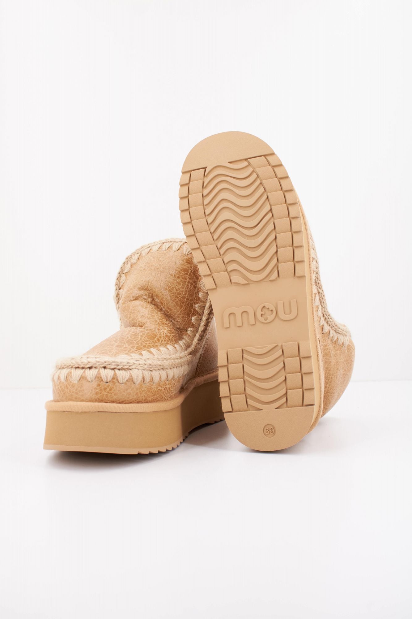 MOU ESKIMO SNEAKER BOOTS en color MARRON CLARO (5)