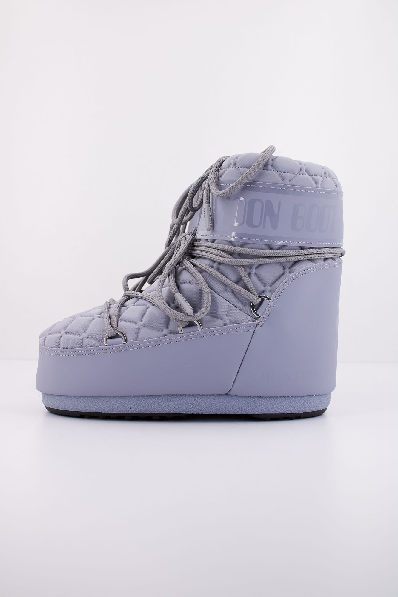 MOON BOOT MB ICON LOW QUILT en color GRIS (1)