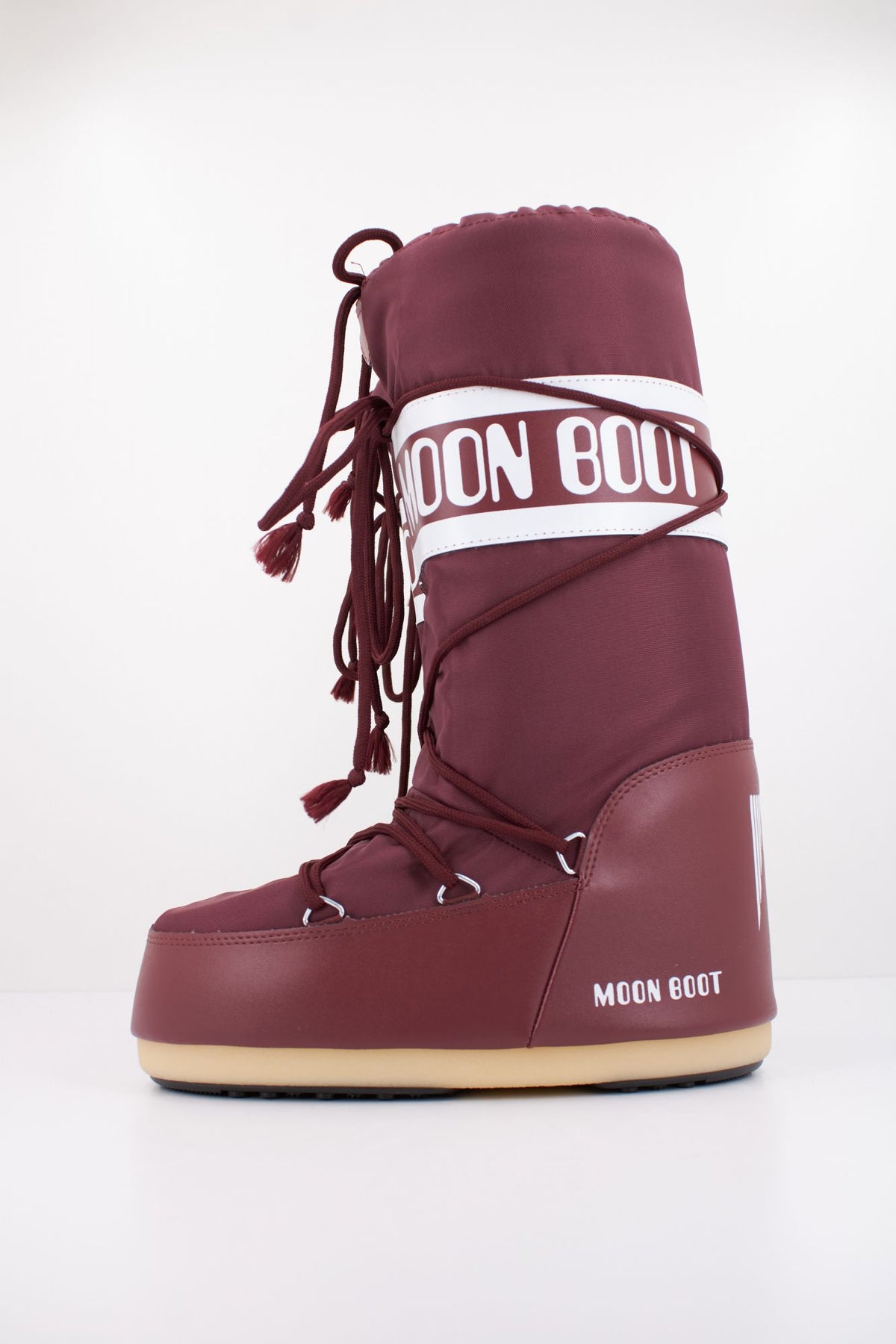 MOON BOOT MB ICON NYLON en color BURDEOS (1)