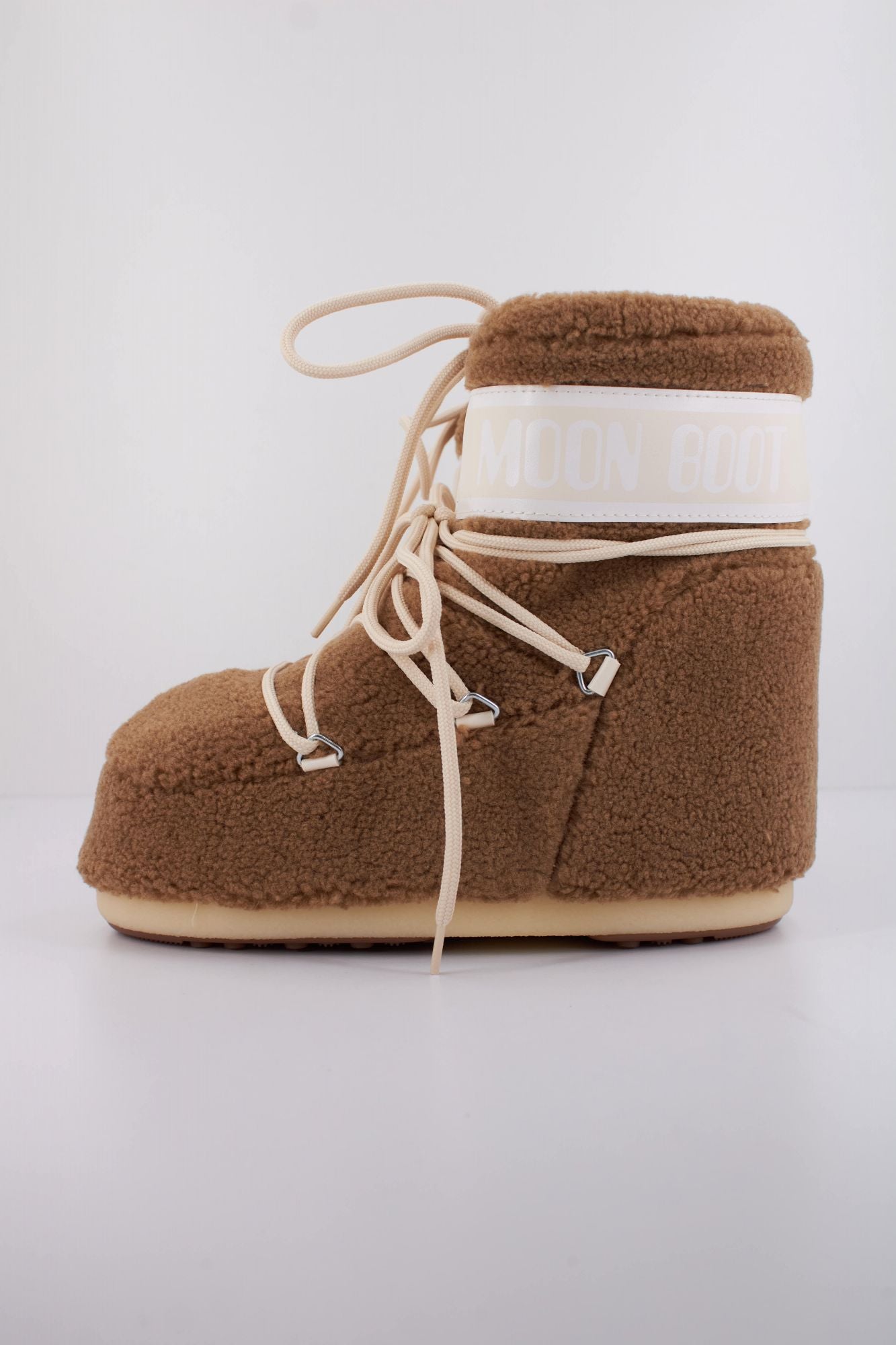 MOON BOOT MB ICON LOW FLEECE en color MARRON (1)