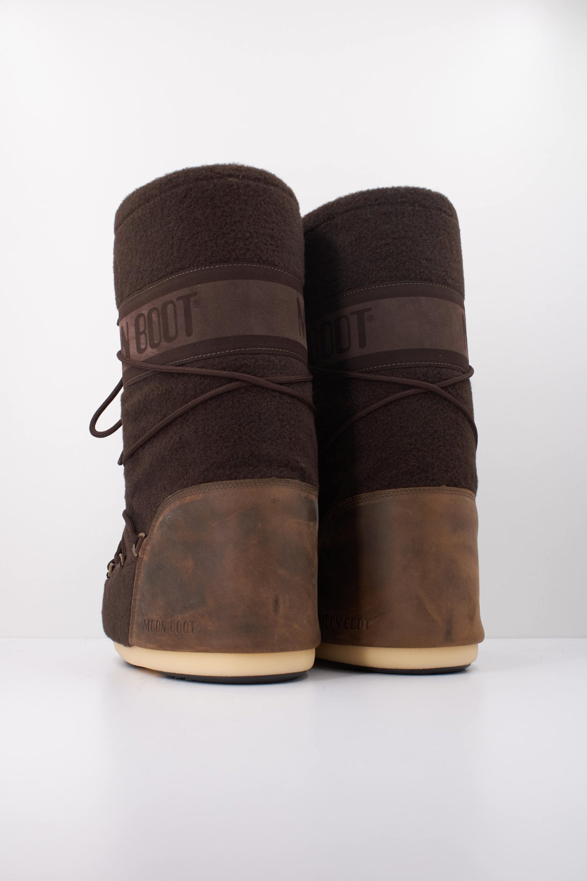 MOON BOOT MB ICON NUBUCK FELT en color MARRON (4)