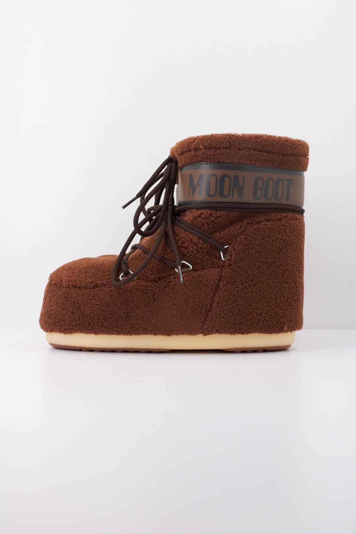 MOON BOOT MB ICON LOW FLEECE en color MARRON (1)