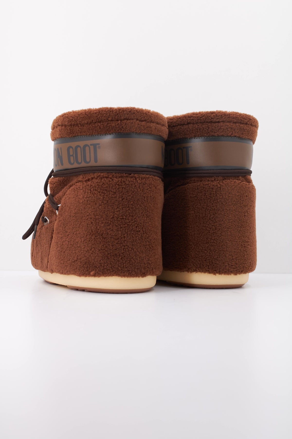 MOON BOOT MB ICON LOW FLEECE en color MARRON (4)