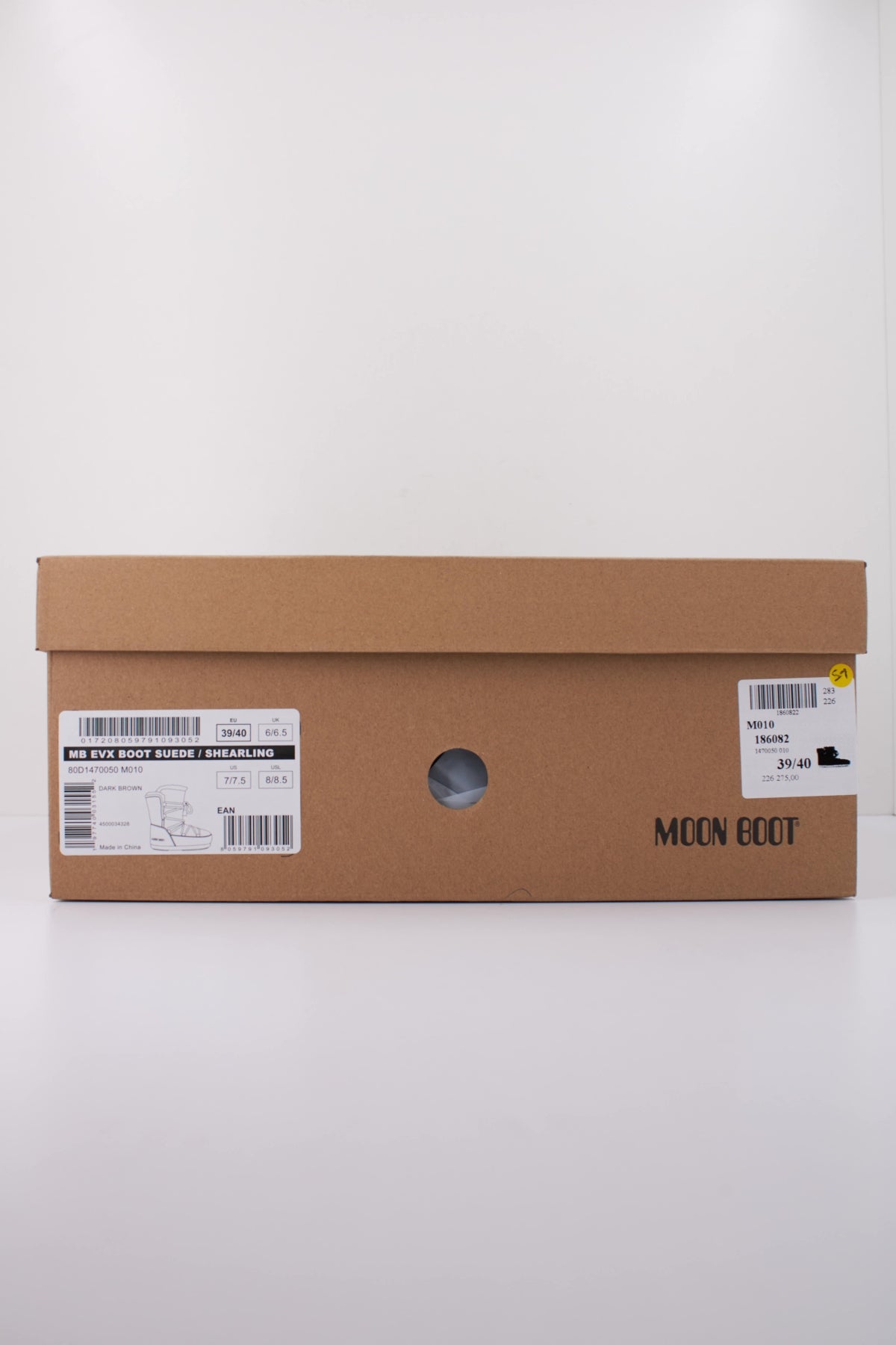 MOON BOOT EVX BOOT SUEDE SHEARLING 14700500 010 en color MARRON (6)