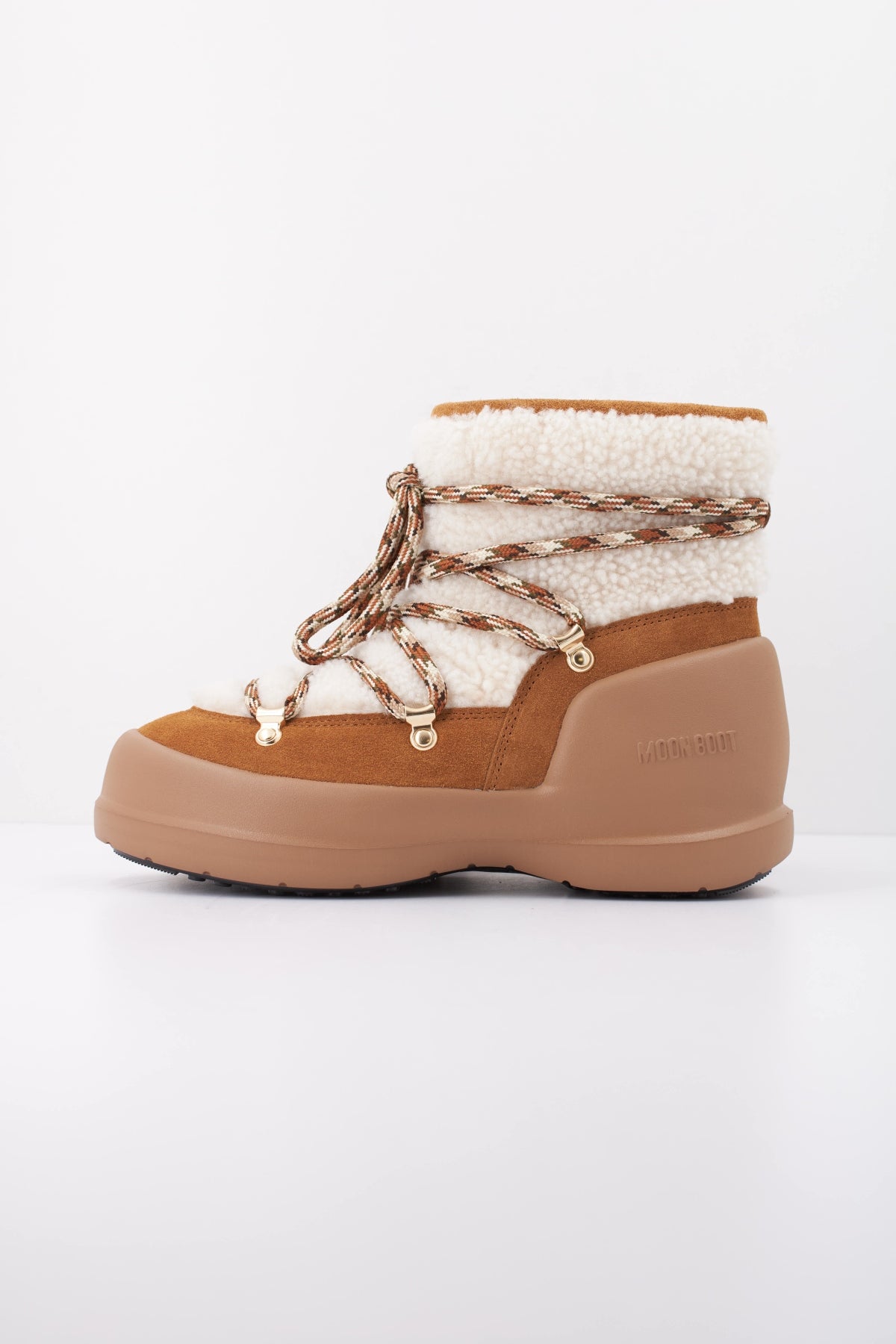 MOON BOOT MEZZALUNA BOOT SHEARLING 25000900 03 en color MARRON CLARO (1)