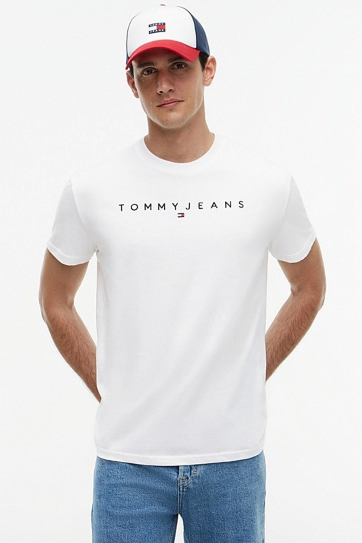 TOMMY JEANS REG LINEAR en color BLANCO (1)