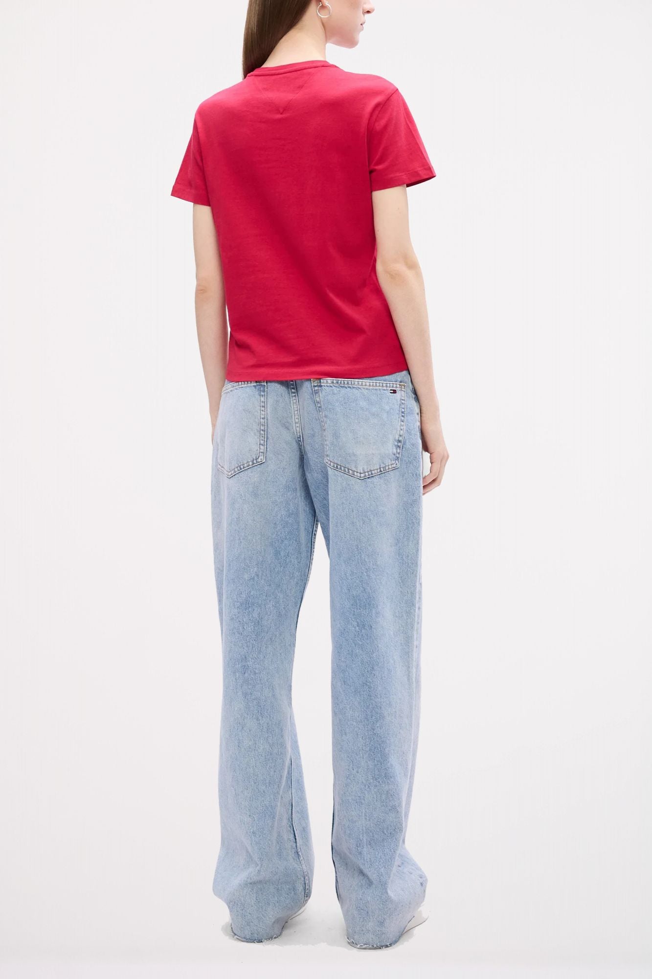 TOMMY JEANS TJW REG ESSENTIAL LOGO 2 en color ROJO (3)