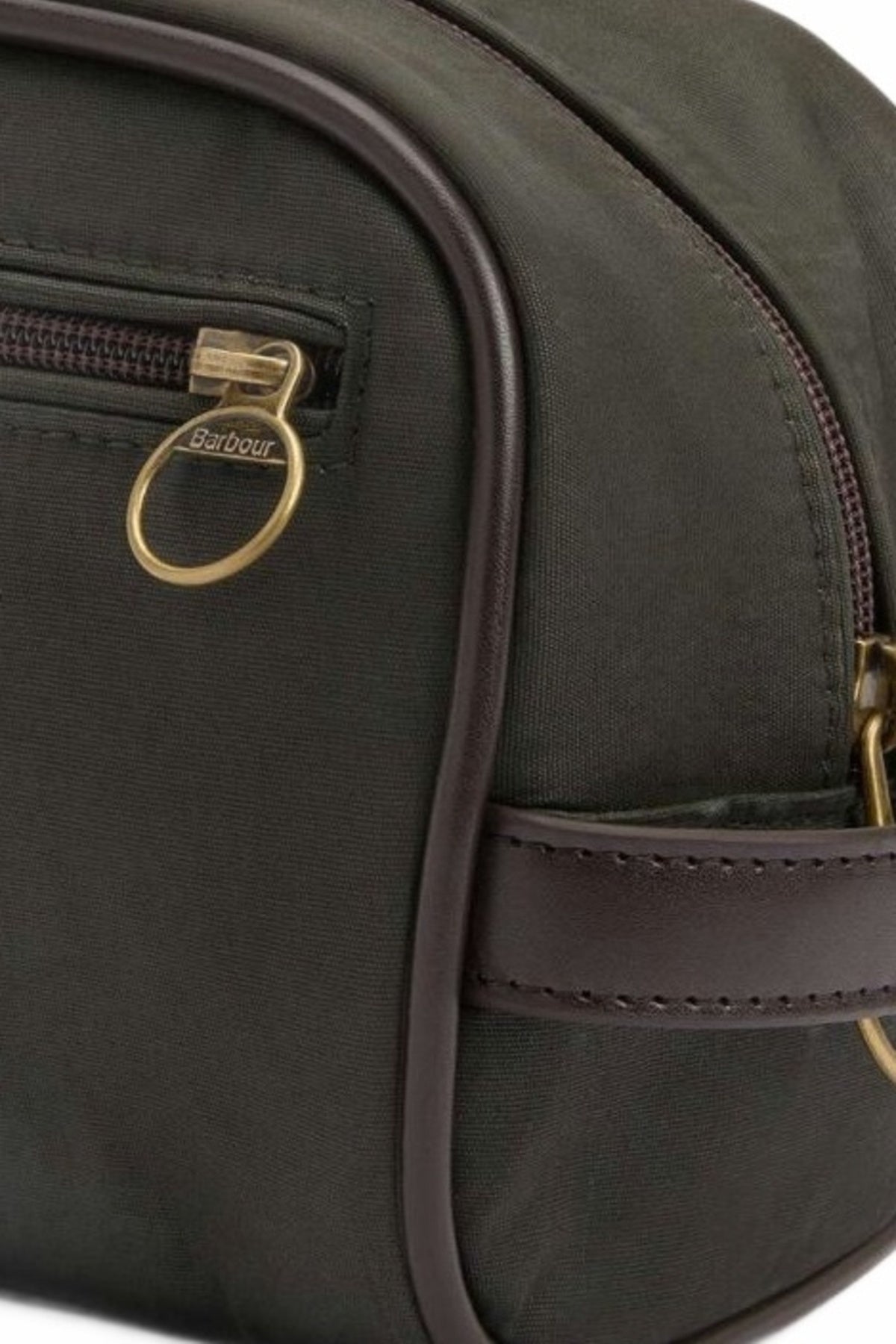 BARBOUR WAXED WASHBAG MAC0404OL51 en color VERDE (4)