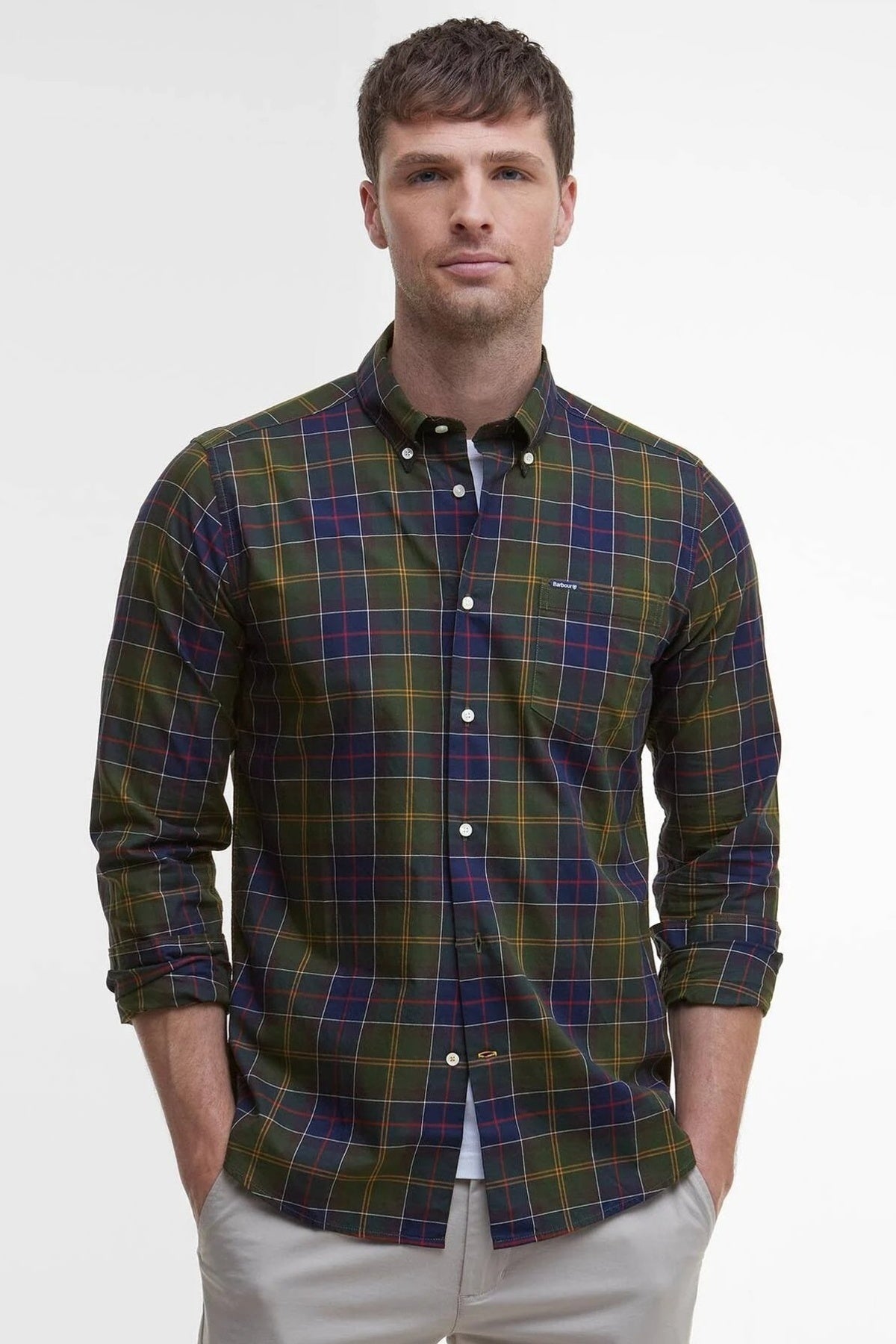 BARBOUR WETHERAM TAILORED SHIRT MSH4982TN11 en color MULTICOLOR (2)