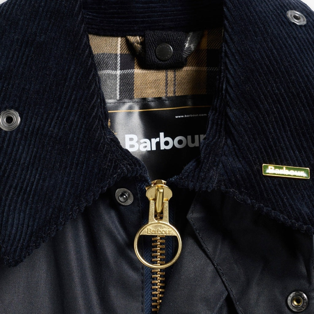 BARBOUR MWX0018NY91 BEDALE WAX JACKET en color AZUL (5)
