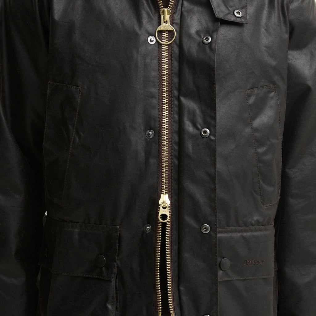 BARBOUR MWX0018SG91 BEDALE WAX JACKET en color NEGRO (7)