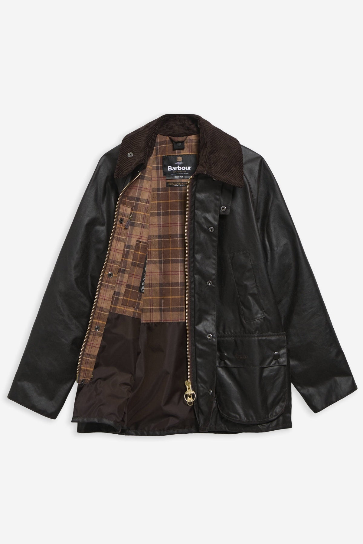 BARBOUR MWX0018SG91 BEDALE WAX JACKET en color NEGRO (10)