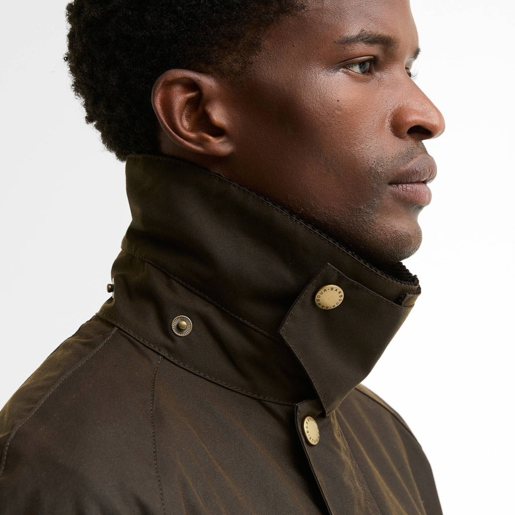 BARBOUR MWX0339OL71 ASHBY WAX JACKET en color MARRON (8)