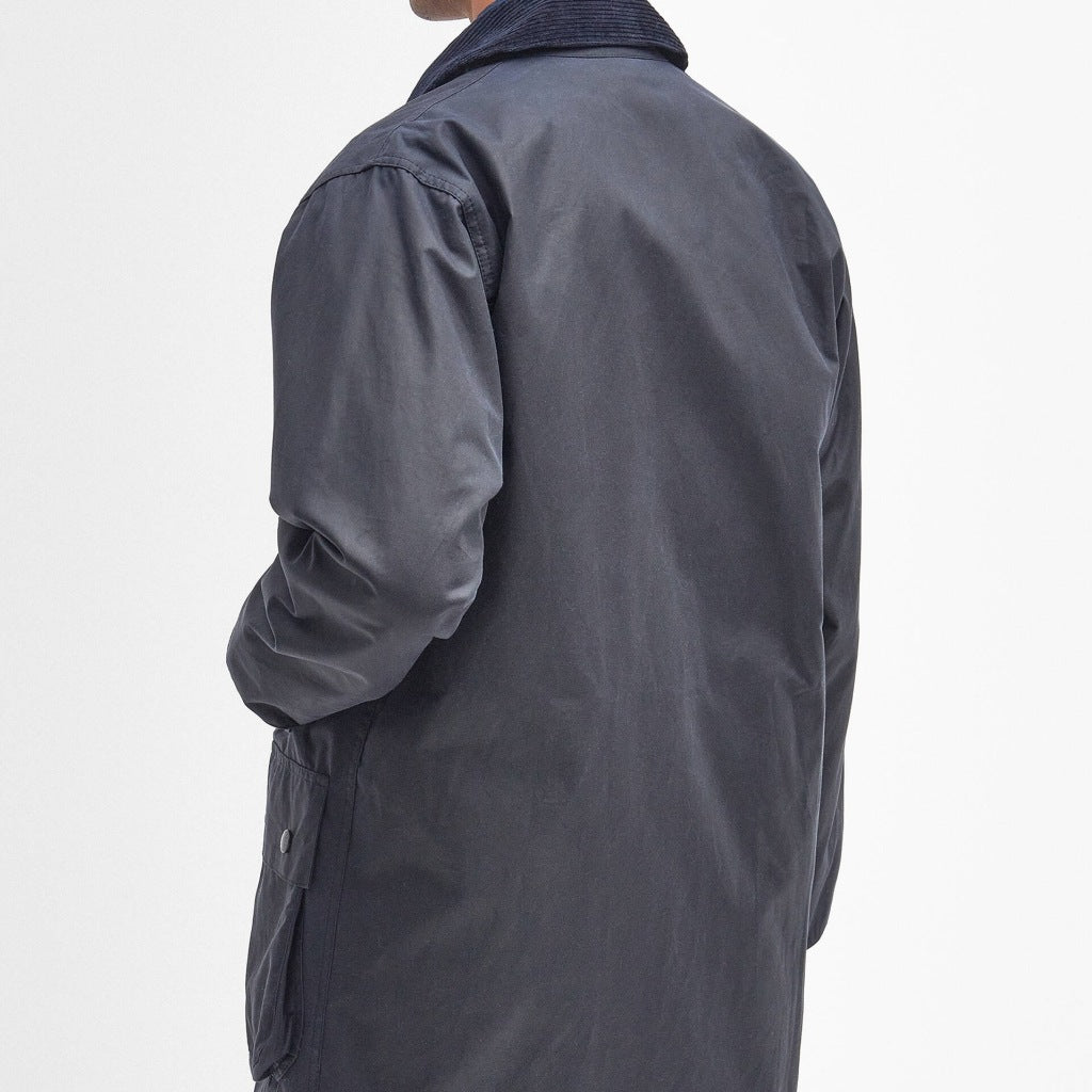 BARBOUR MWX1106NY92 REELIN WAX JACKET en color AZUL (2)