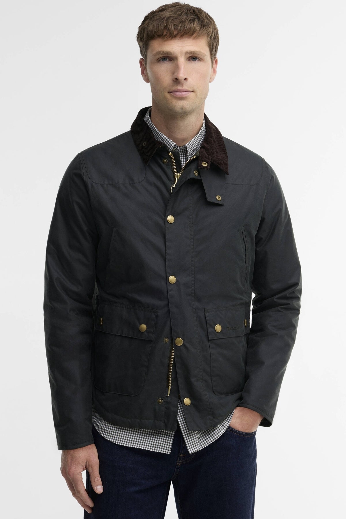 BARBOUR REELIN WAX MWX1106SG51 en color AZUL (1)