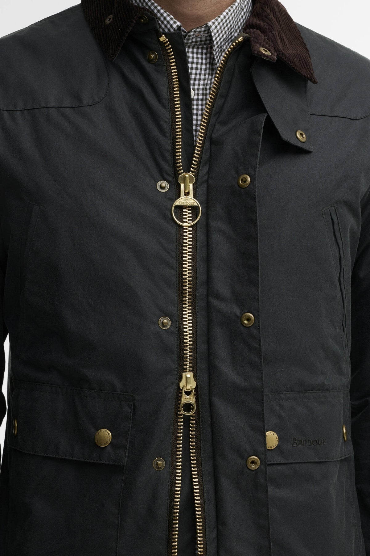 BARBOUR REELIN WAX MWX1106SG51 en color AZUL (4)