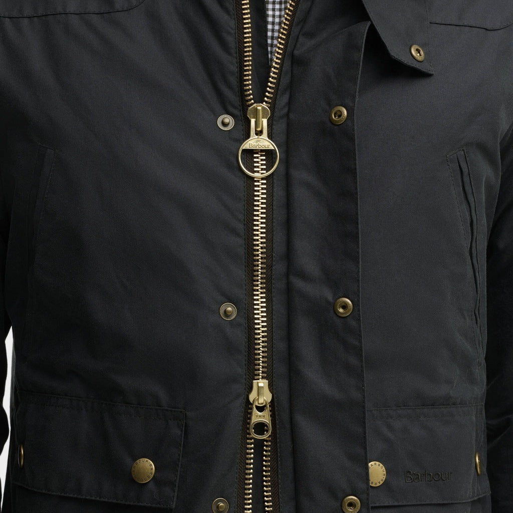 BARBOUR MWX1106SG51 REELIN WAX JACKET en color AZUL (5)