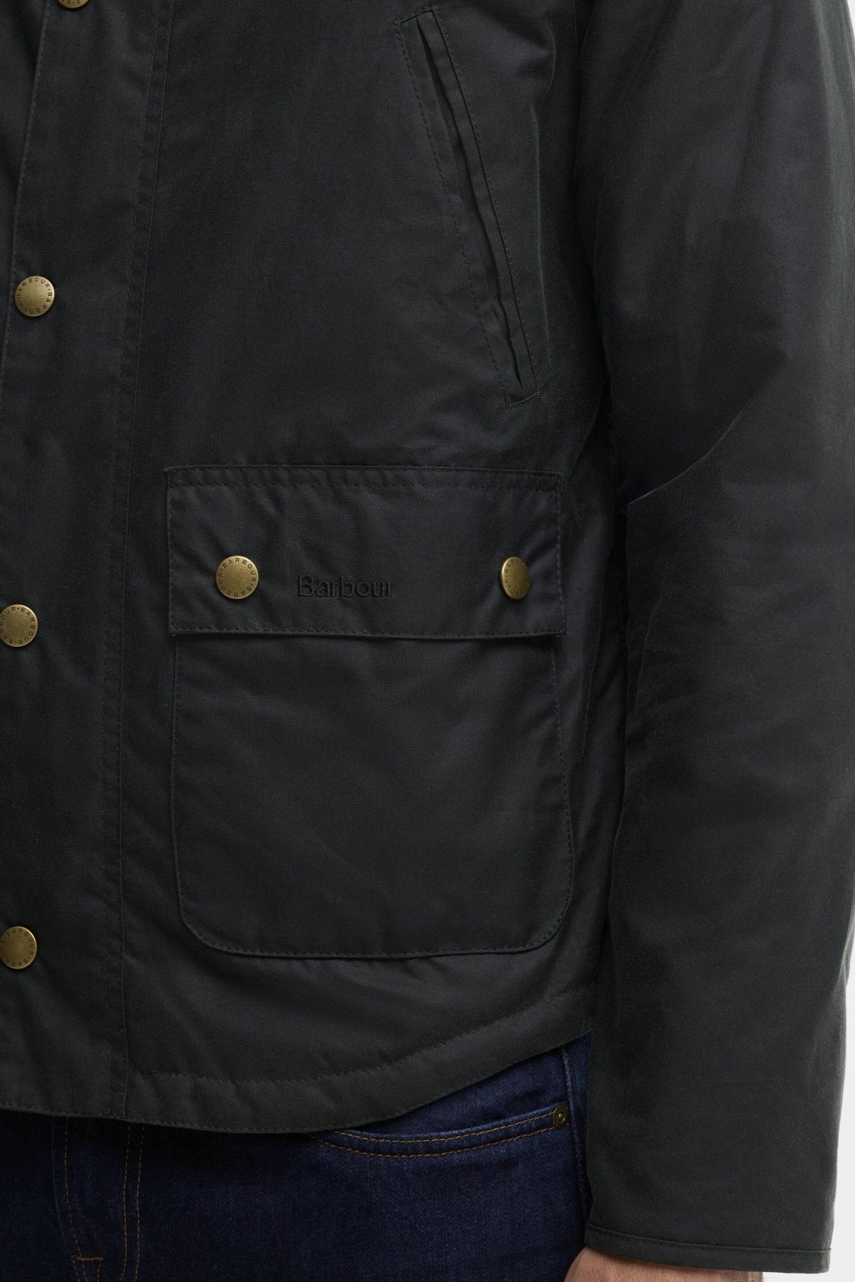 BARBOUR REELIN WAX MWX1106SG51 en color AZUL (5)