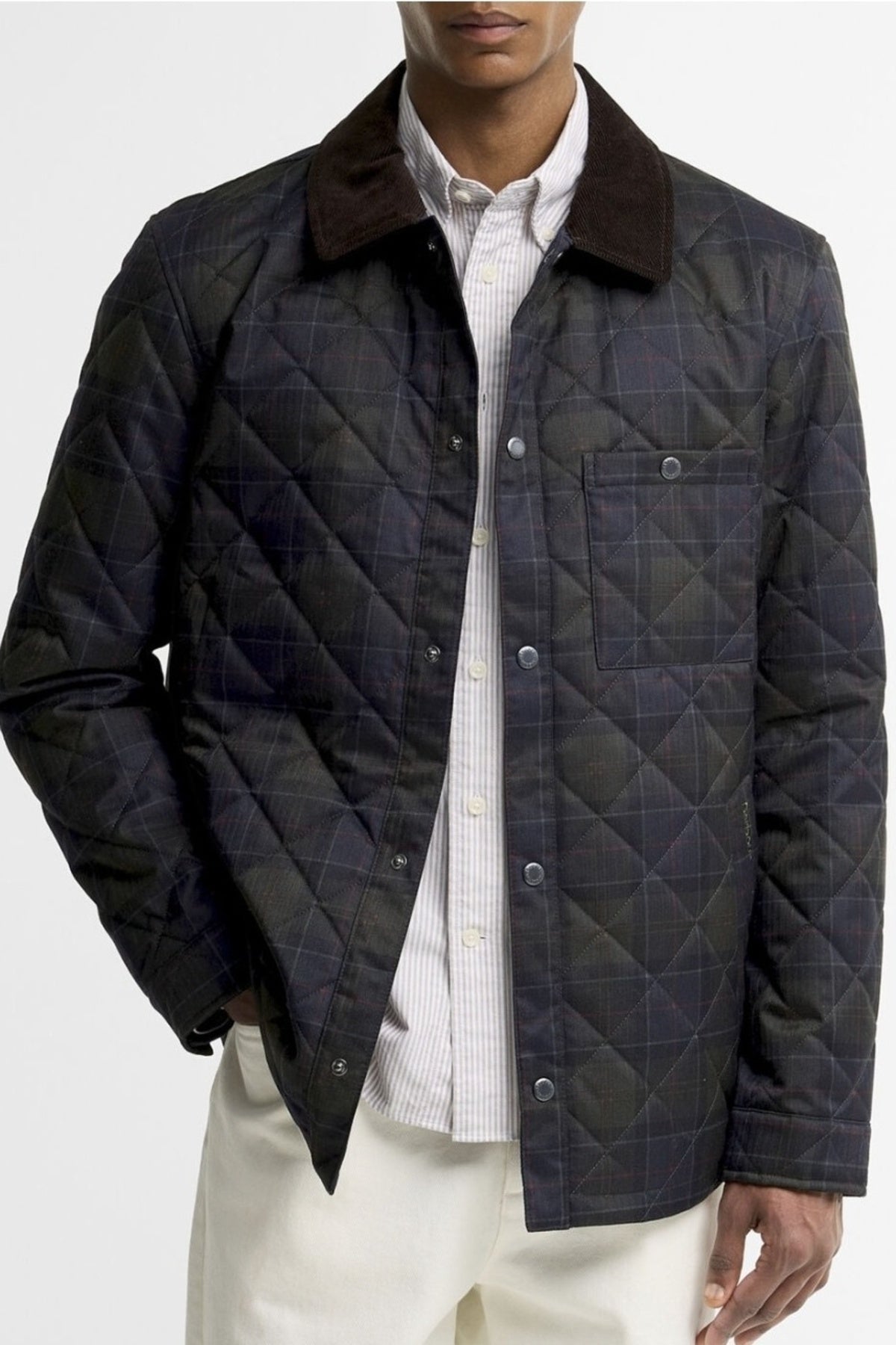 BARBOUR MQU1920TN11 TARTAN SHIRT QUILTED en color MULTICOLOR (1)