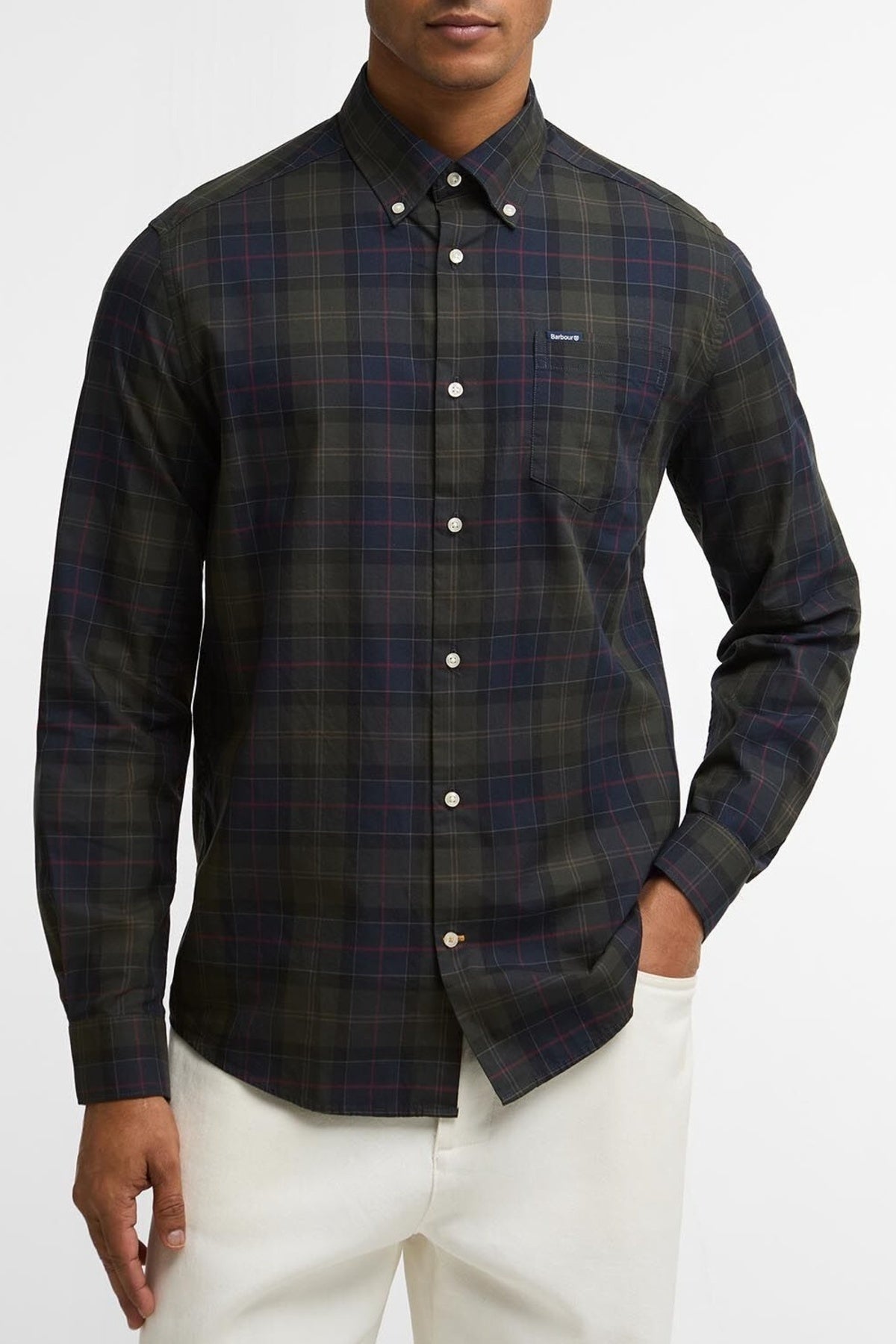 BARBOUR WETHERAM TAILORED SHIRT MSH4982TN43 en color MULTICOLOR (1)