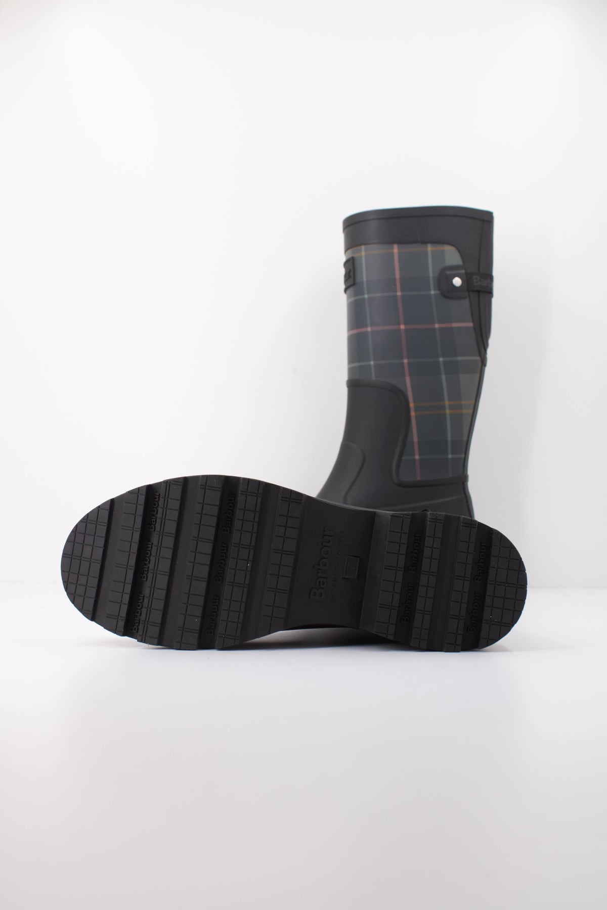 BARBOUR DENA TARTAN WELLINGTON LRF0153BK92 en color NEGRO (5)