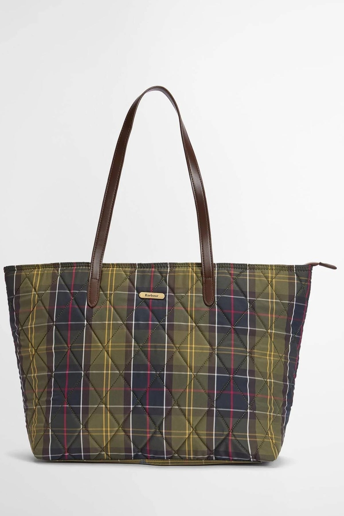 BARBOUR WETHERHAM QUILTED TARTAN TOTE LBA0344OL71 en color (2)