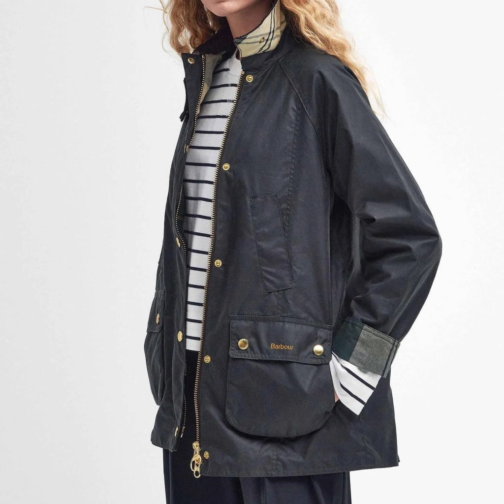 BARBOUR LWX1402SG51 BARBOUR MODERN BEADNELL en color AZUL (4)