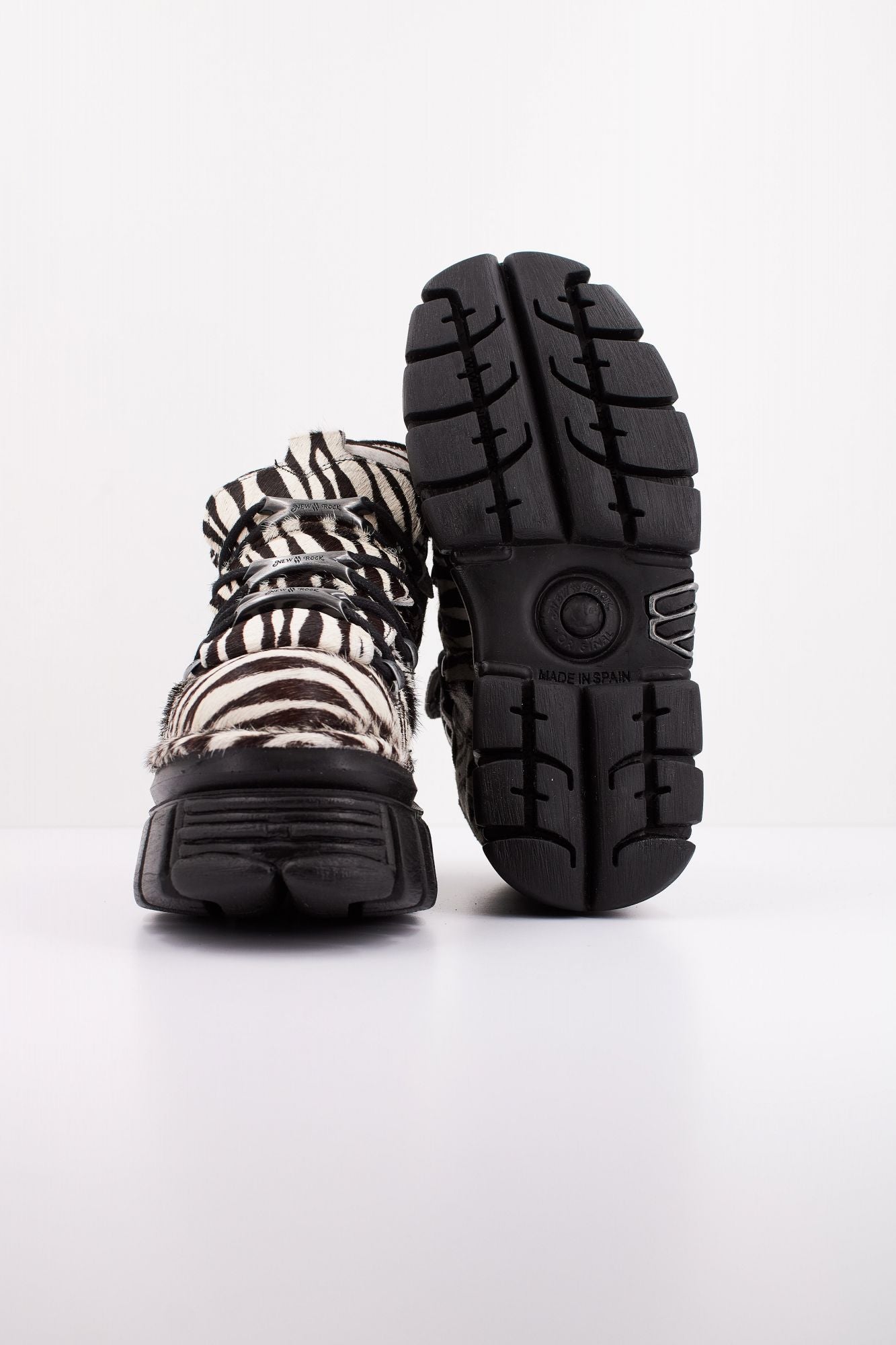 NEW ROCK ANKLE BOOT METALLIC en color ANIMAL PRINT (5)