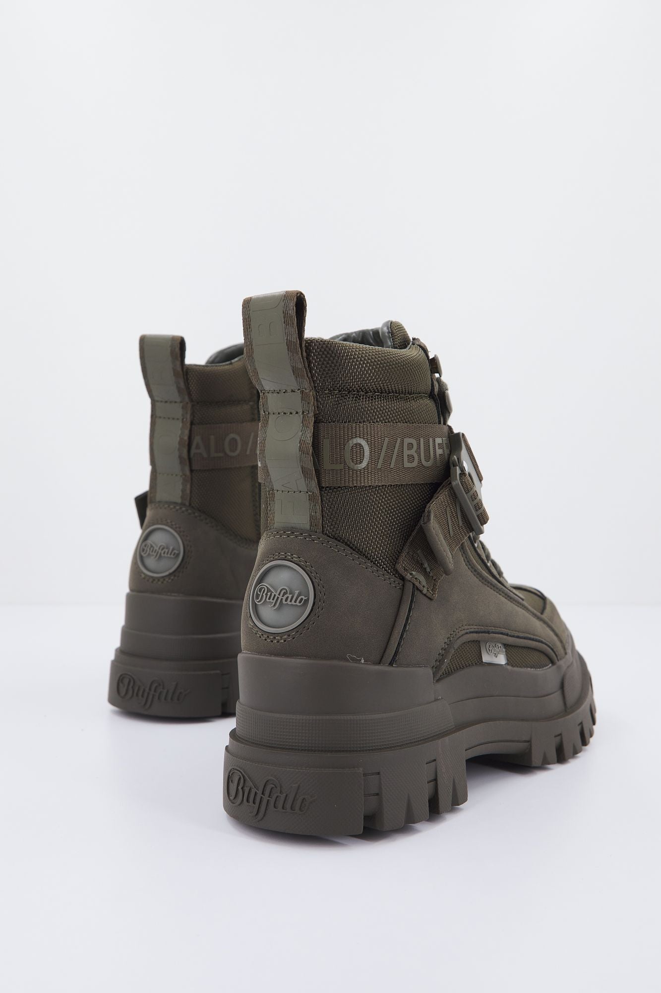 BUFFALO ASPHA COM1 LACEUP MID en color VERDE (3)