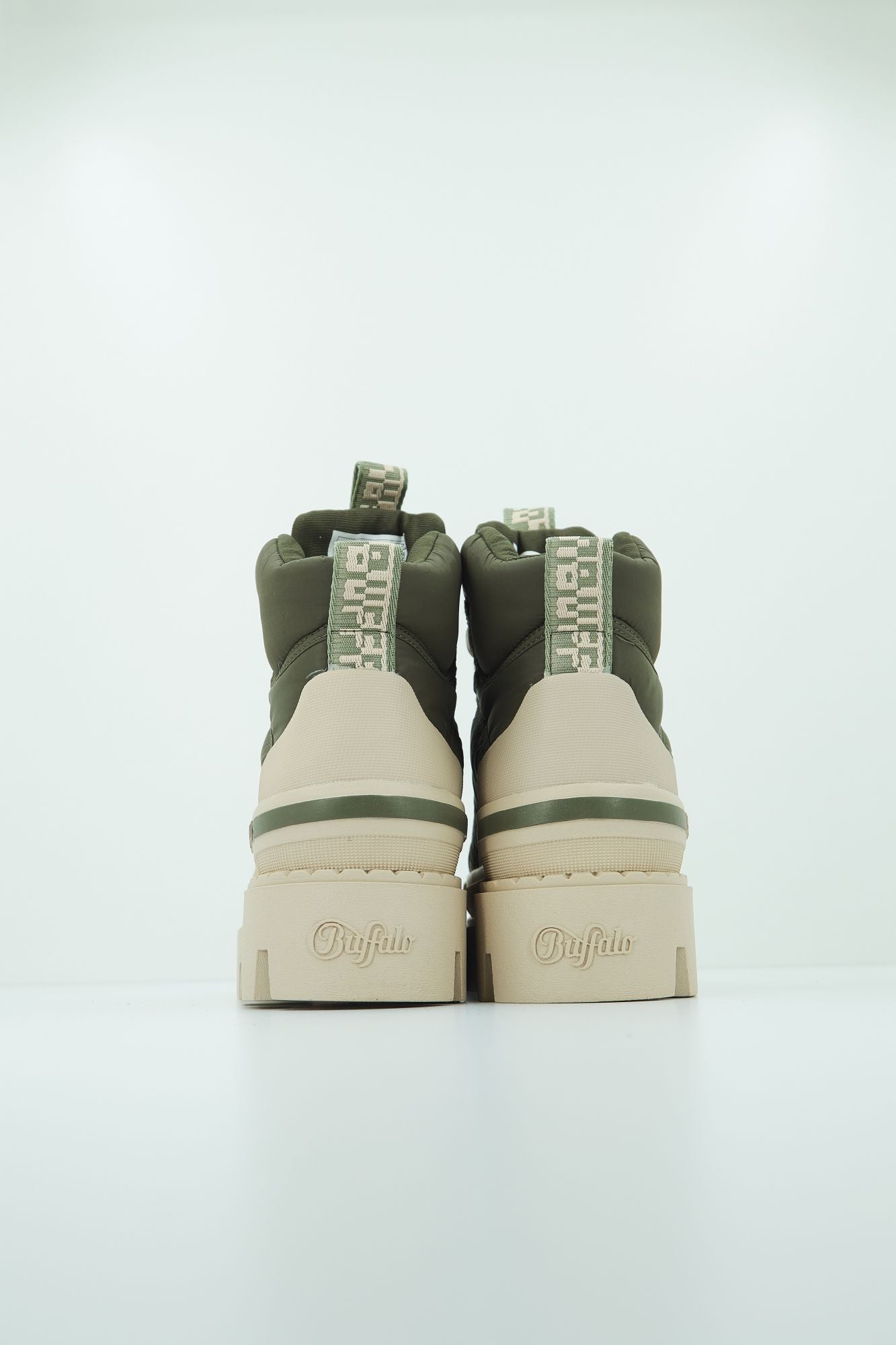 BUFFALO RAVEN LACEUP MID en color VERDE (4)