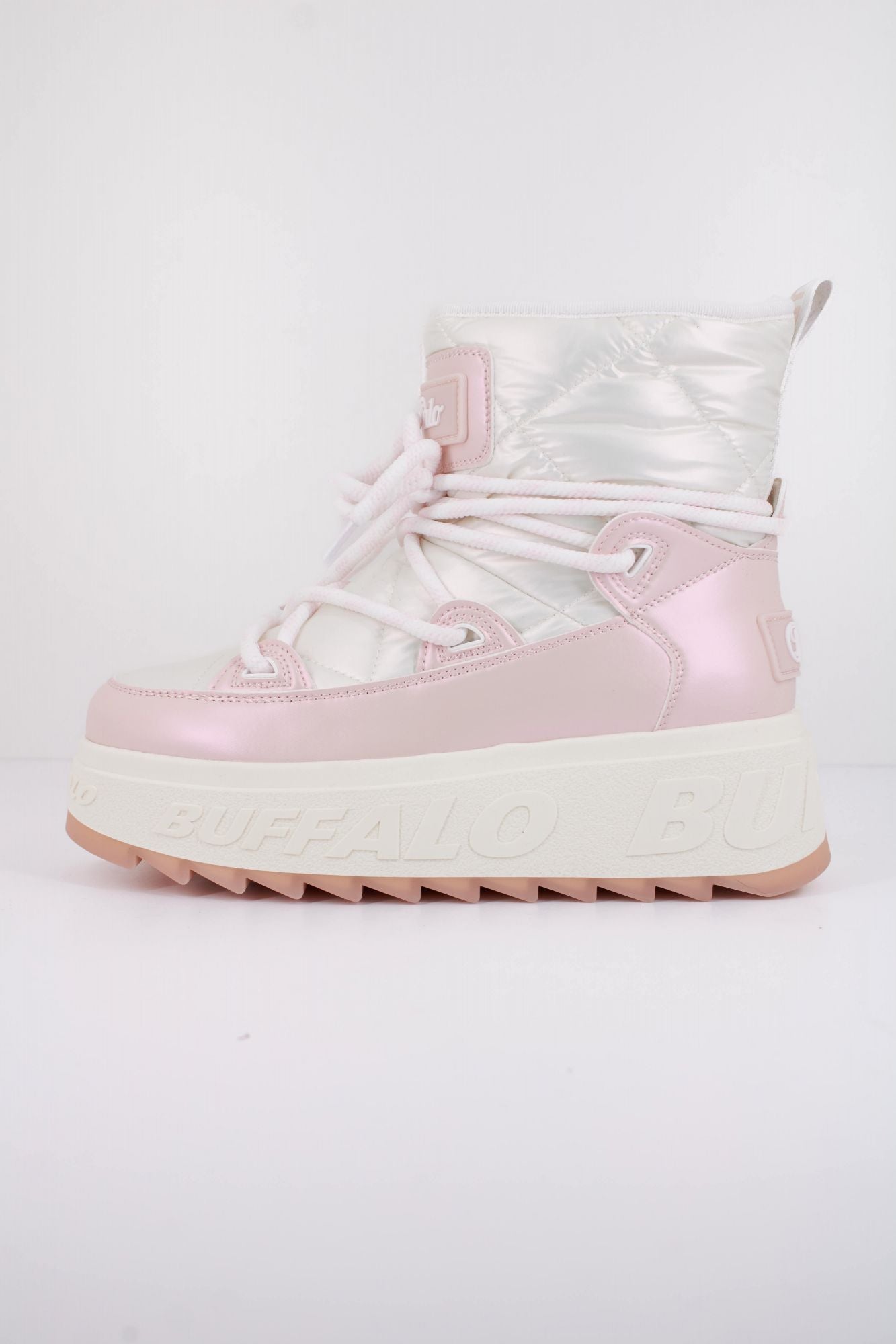 BUFFALO ELIZA SNOW BOOT VEGAN en color ROSA (1)