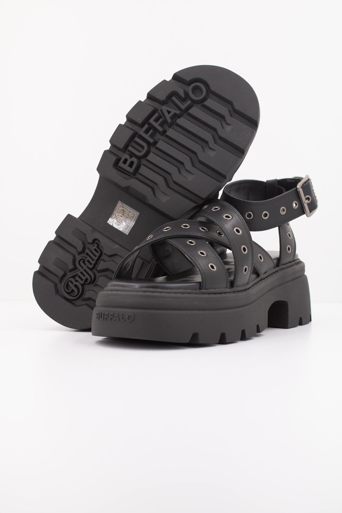 BUFFALO SANDALIA VEGA en color NEGRO (5)
