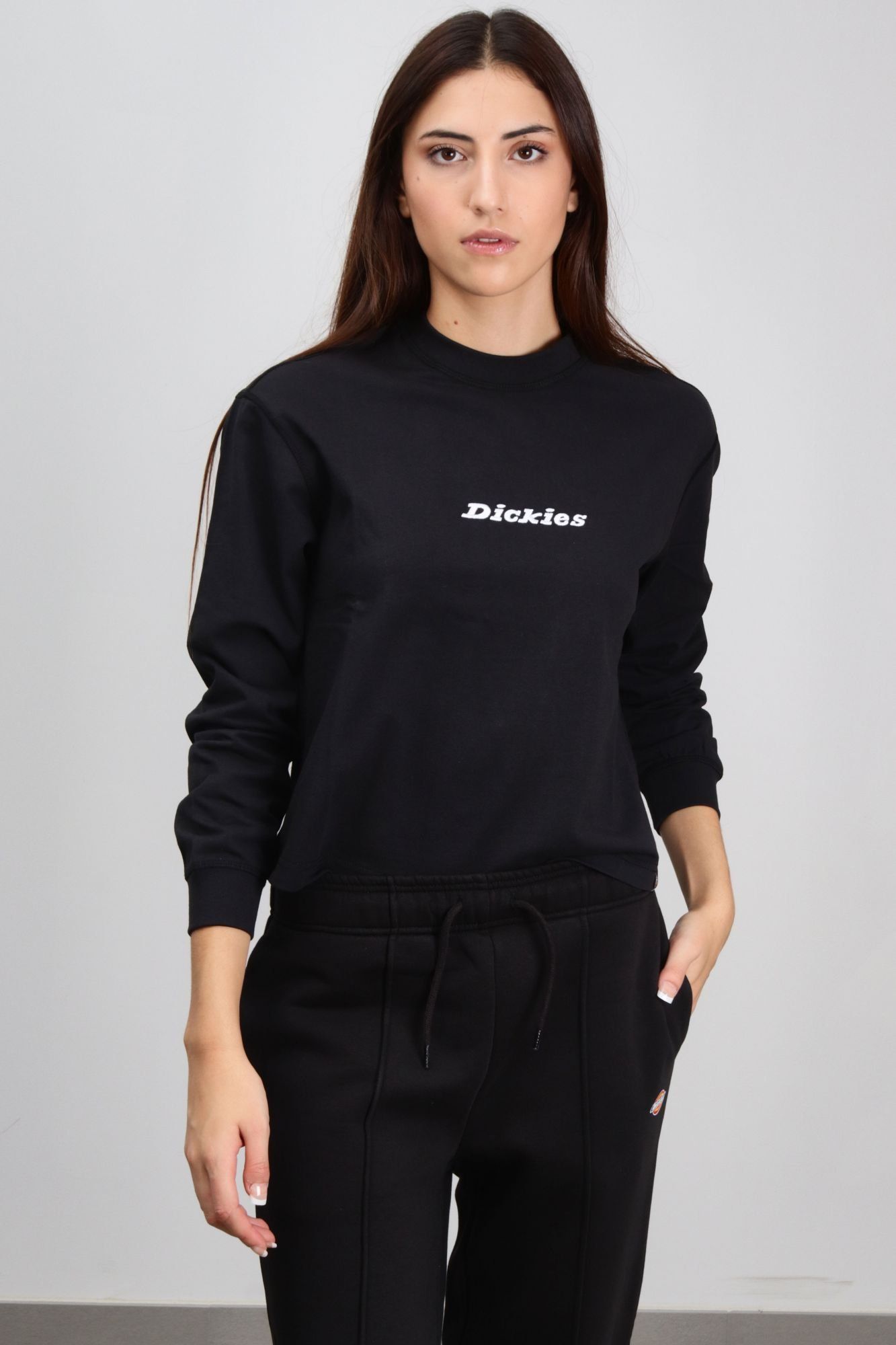 DICKIES LS LORETTO TEE W en color NEGRO (1)