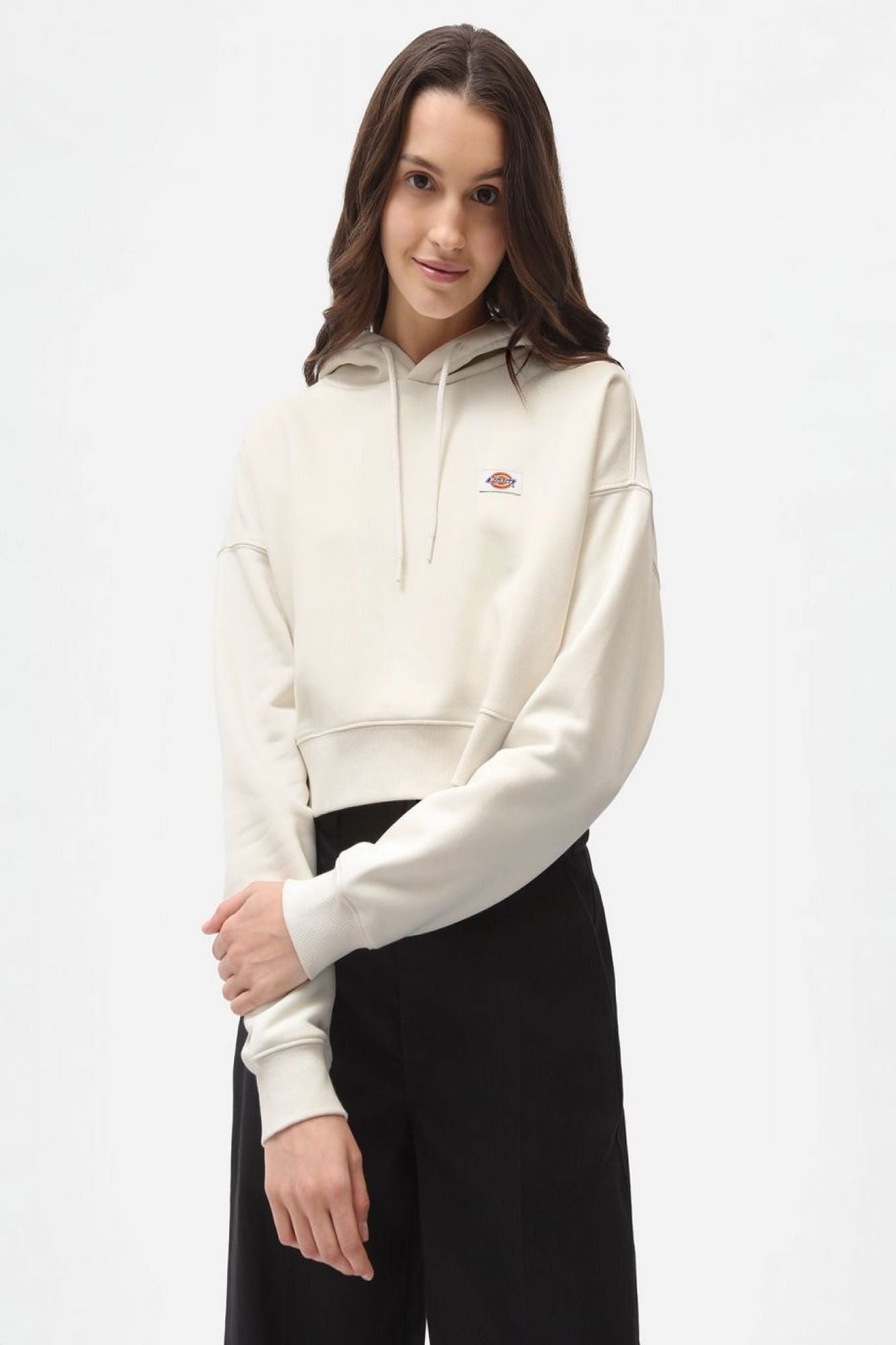 DICKIES OAKPORT CROPPED HOODIE en color BLANCO (2)