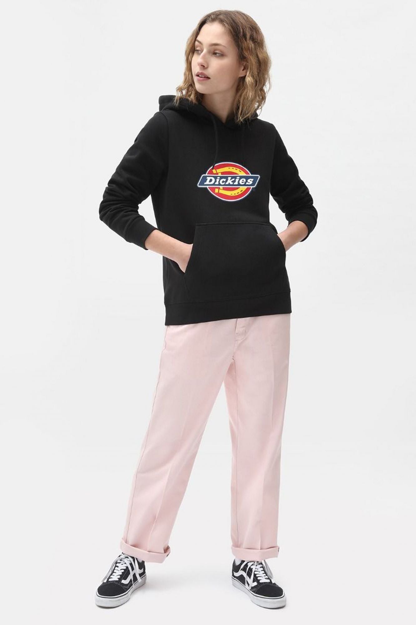 DICKIES ICON LOGO HOODIE W en color NEGRO (4)