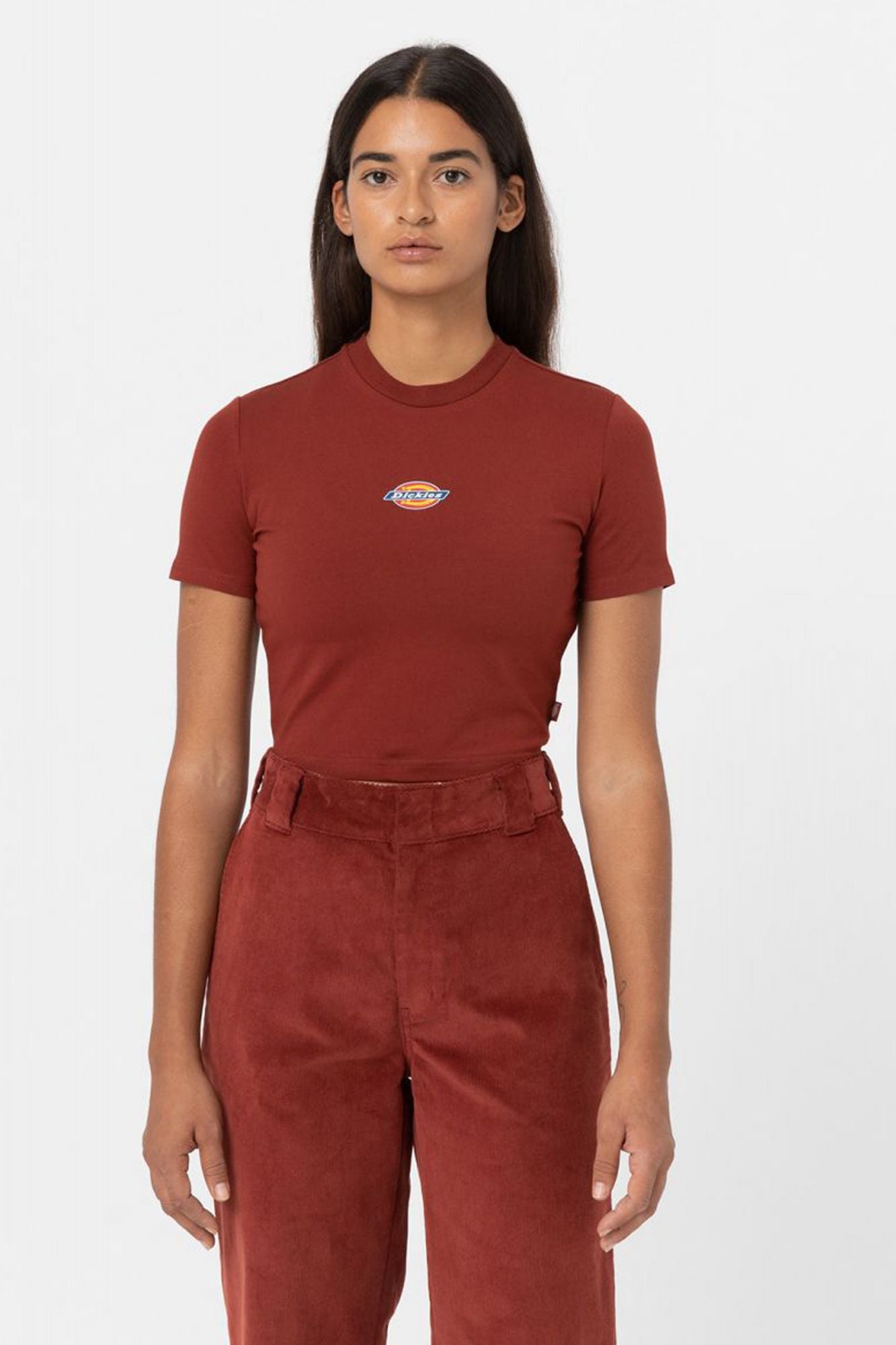 DICKIES MAPLE VALLEY TEE en color BURDEOS (1)