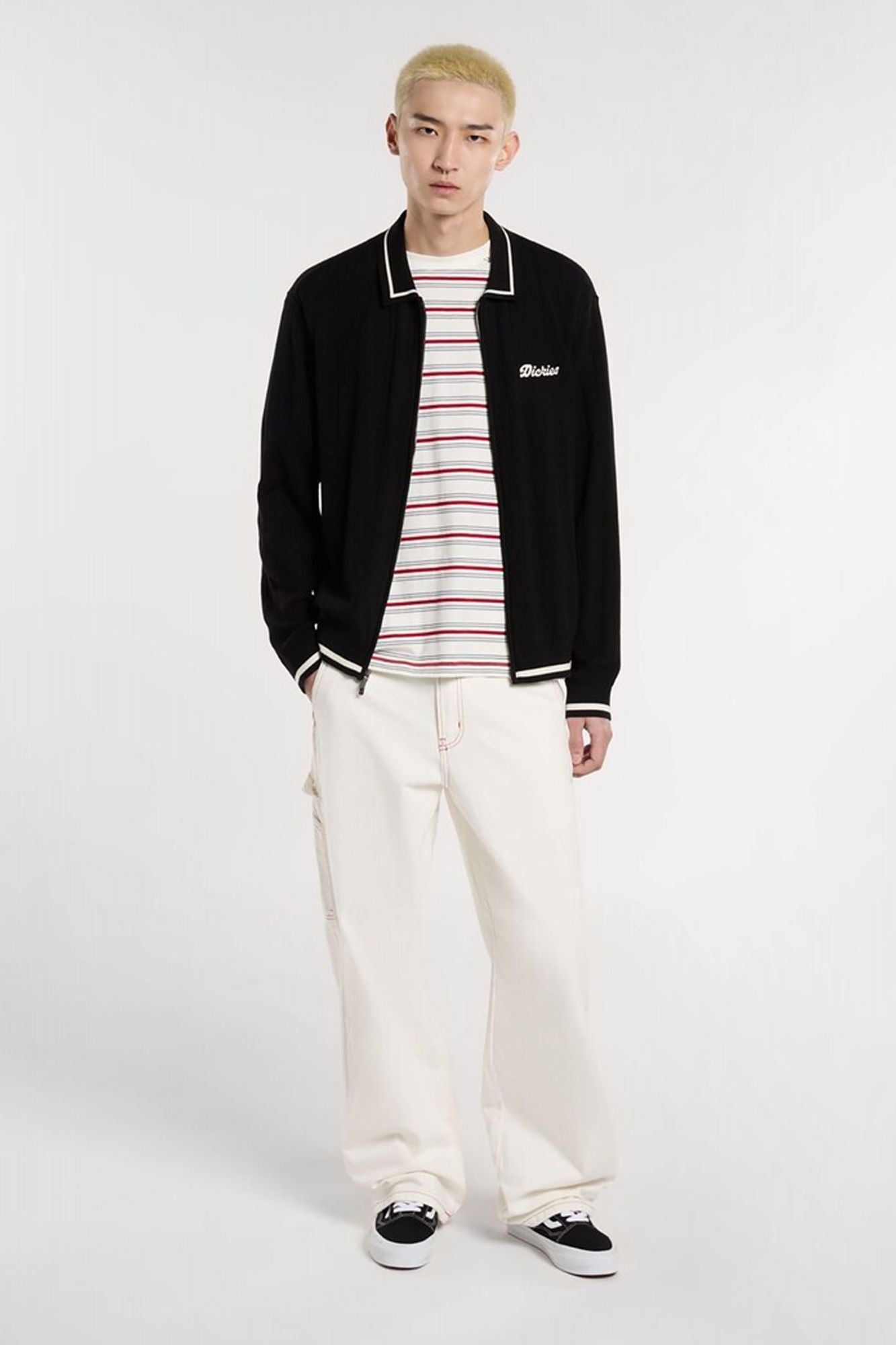 DICKIES LEWISTOWN FZ CARDIGAN en color NEGRO (4)
