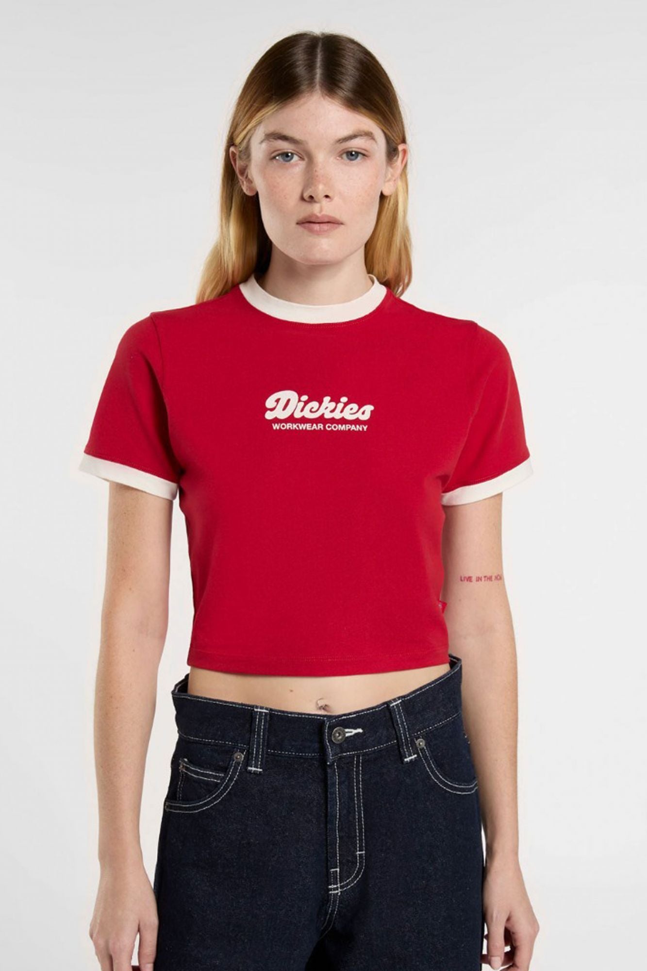 DICKIES DK0A4Z8I0ER1 LEWISTOWN RINGER en color ROJO (1)