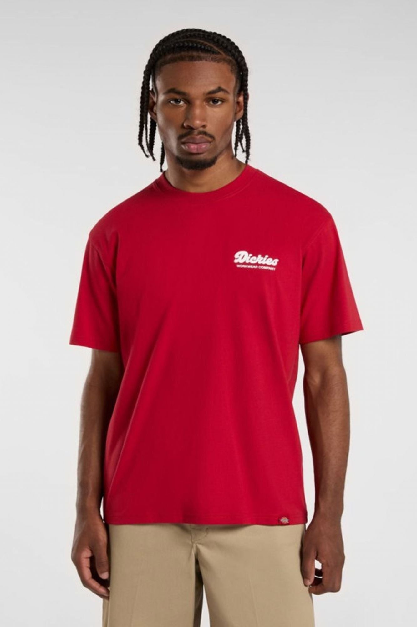 DICKIES DK0A4Z8Z0ER1 LEWISTOWN SS TEE ENGLI en color ROJO (1)