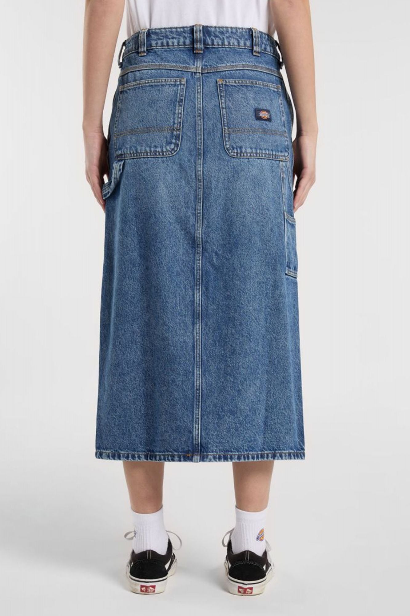 DICKIES DENIM CARPENTER SKIRT en color AZUL (4)