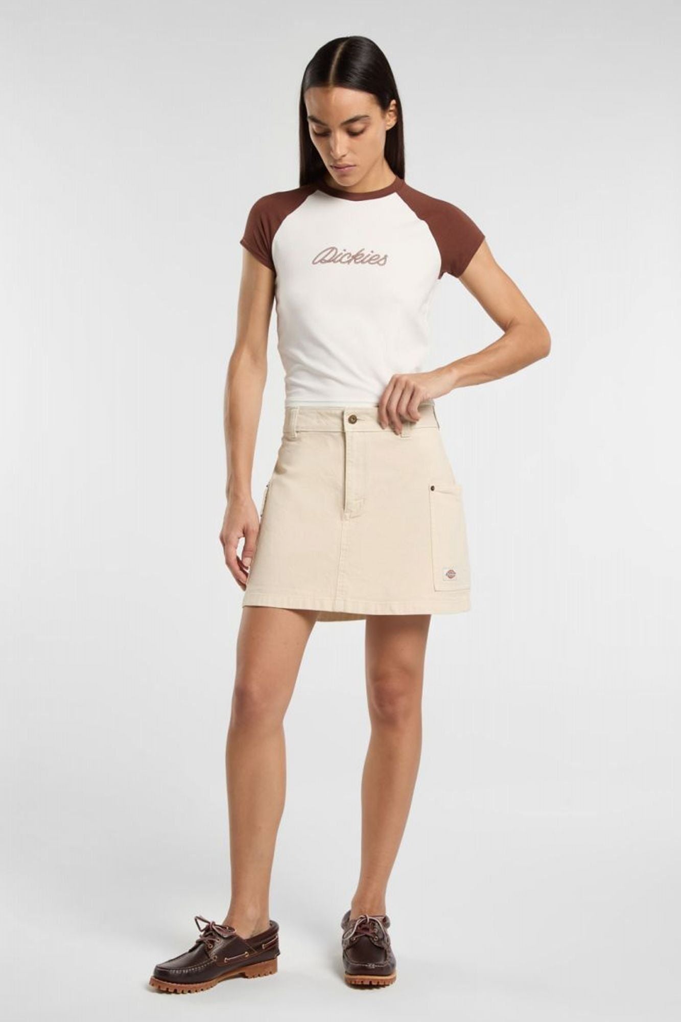 DICKIES RIVER RANCH MINI SKIRT en color BLANCO (4)