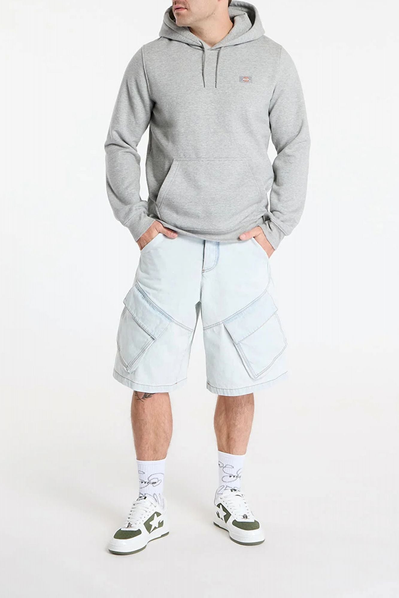 DICKIES OAKPORT HOODIE en color GRIS (4)