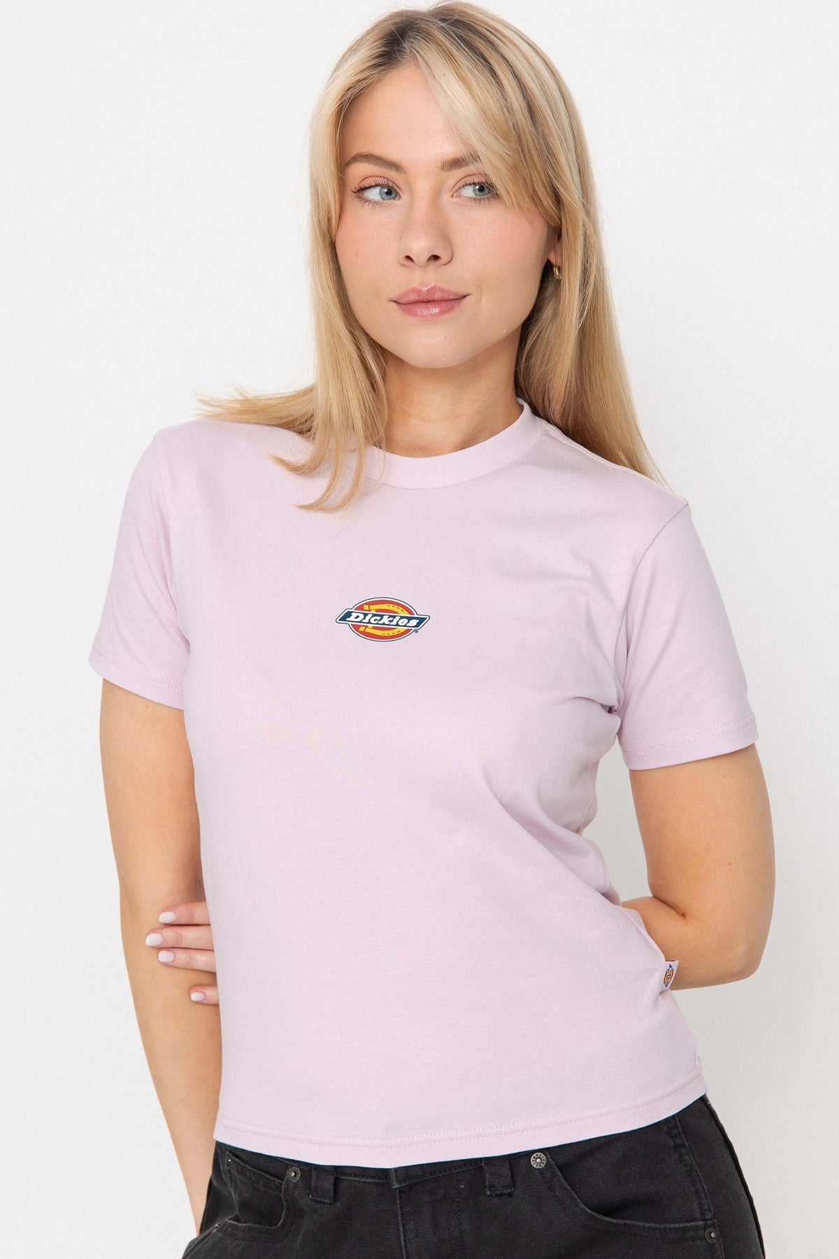 DICKIES MAPLE VALLEY REG TEE W en color ROSA (1)