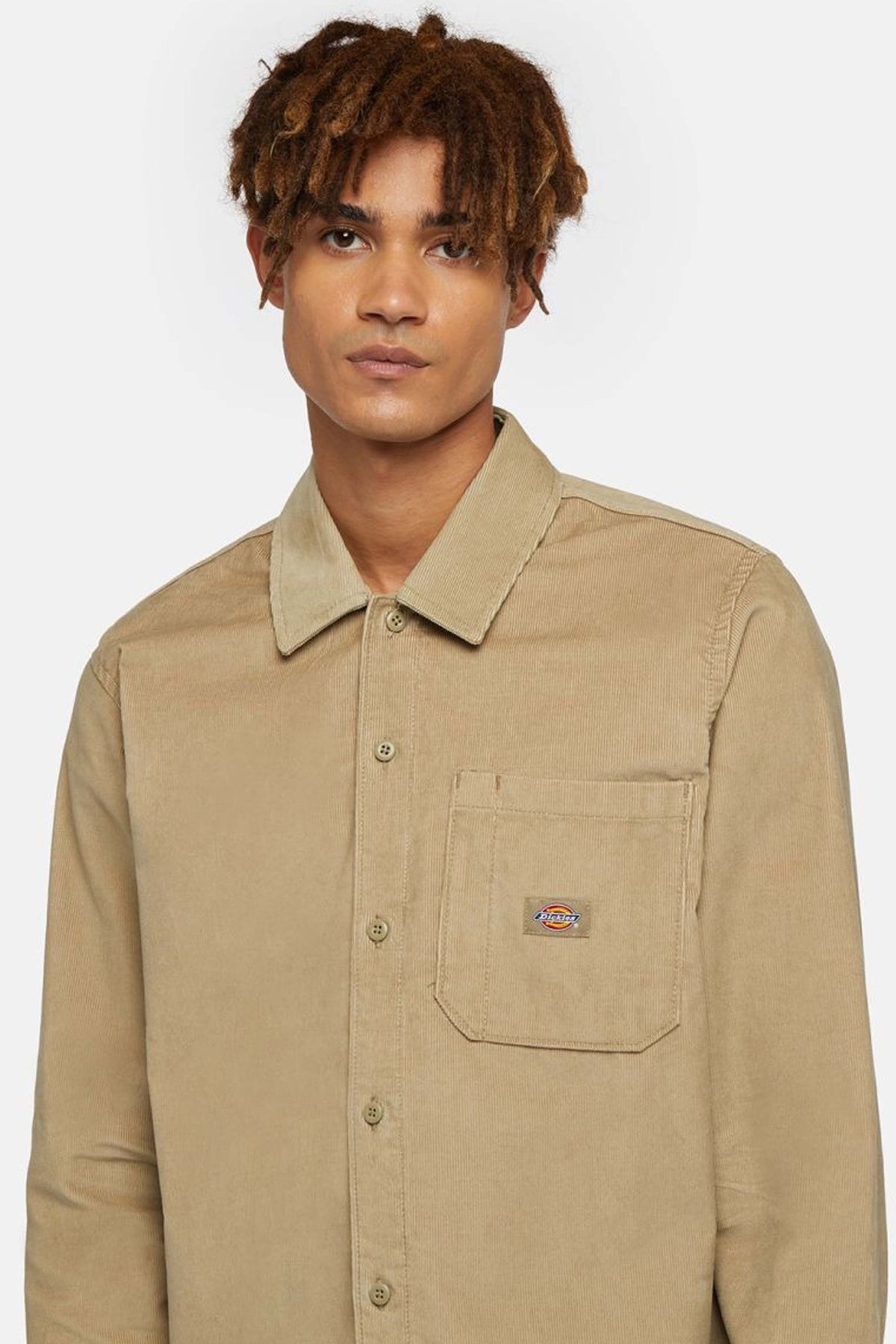DICKIES CORDUROY SHIRT LS en color BEIS (3)