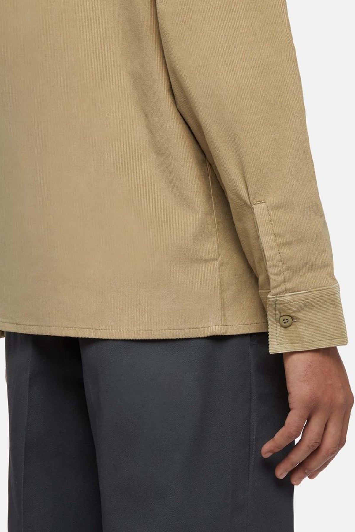 DICKIES CORDUROY SHIRT LS en color BEIS (4)