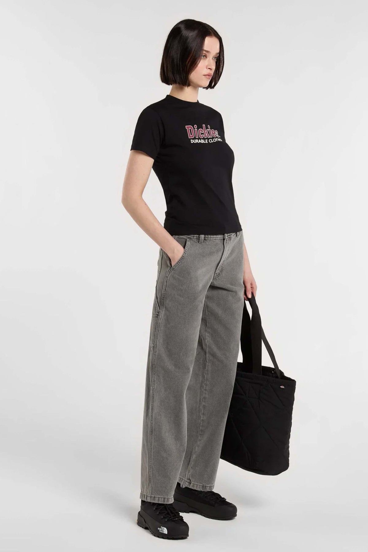 DICKIES WILLISTON TEE SS W en color NEGRO (3)