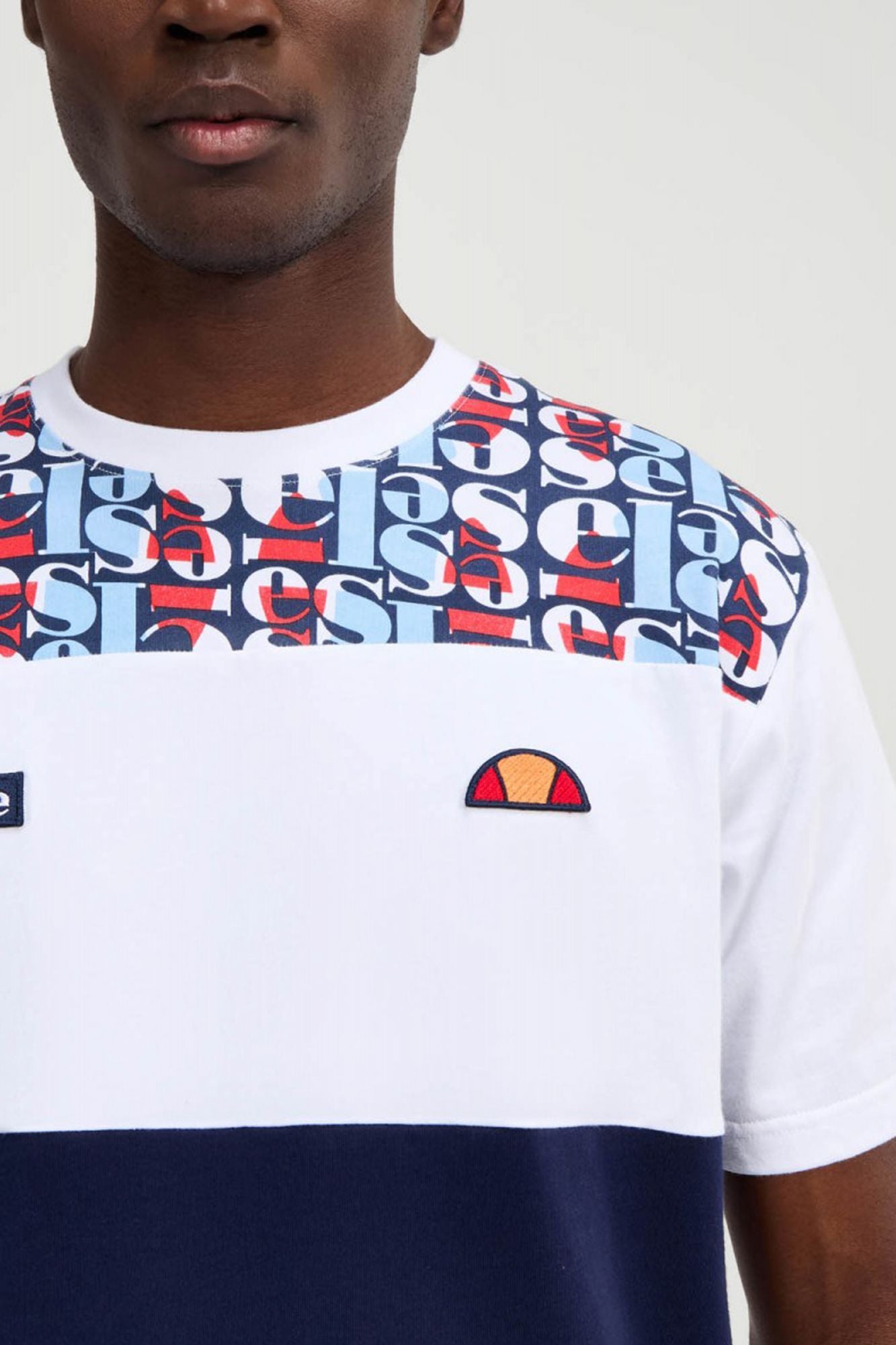 ELLESSE BLOCK AOP TEE en color BLANCO (4)