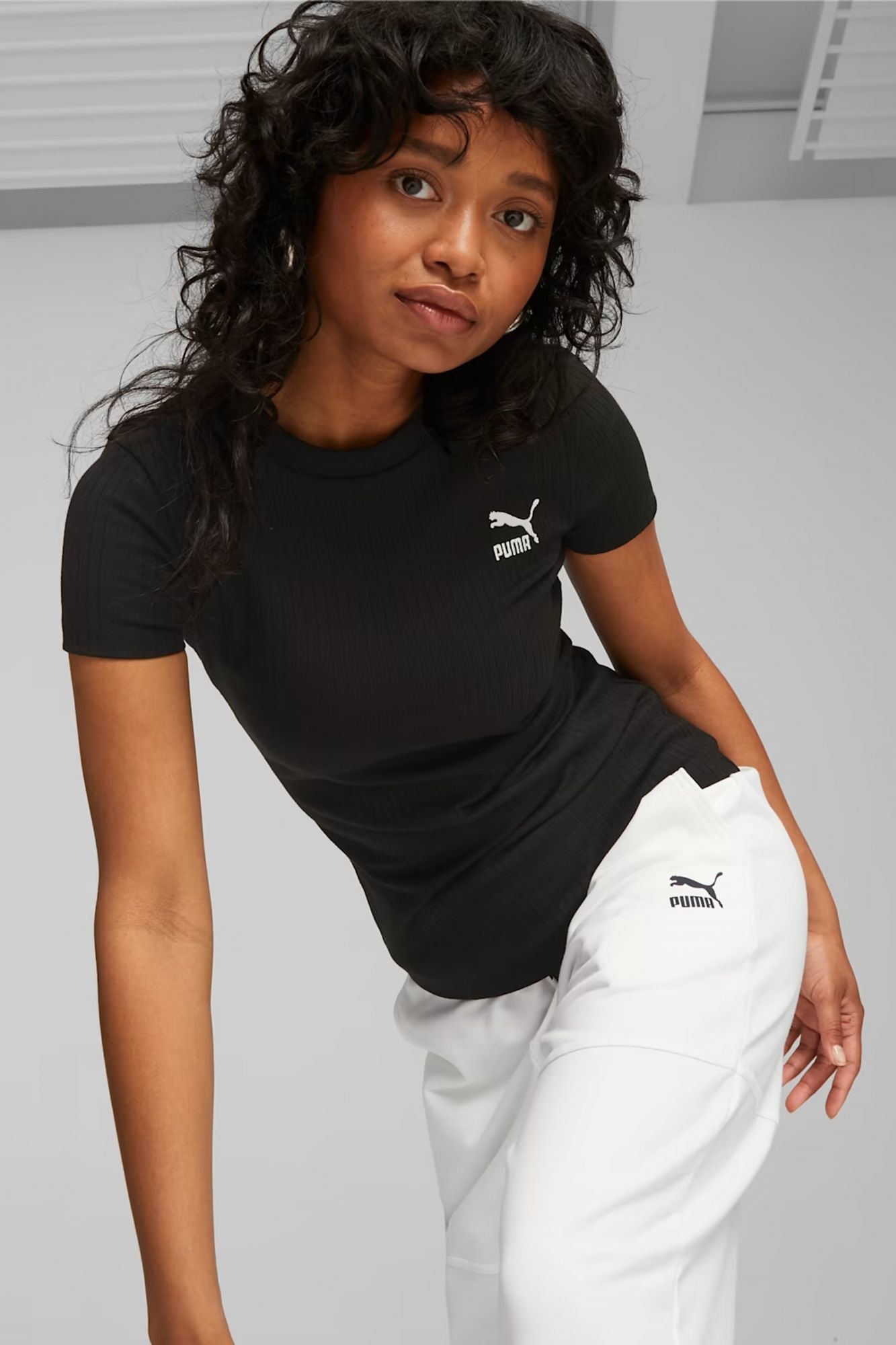 PUMA RIBBED SLIM en color NEGRO (1)