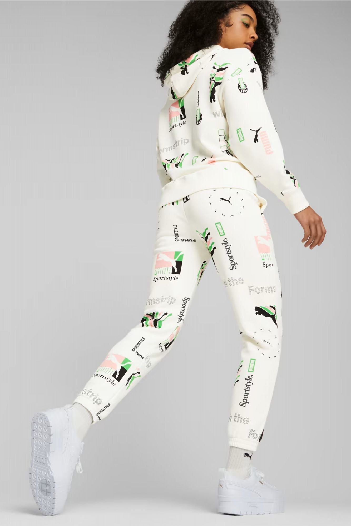 PUMA CLASSICS PRINTED WOMEN'S SWEATPANTS en color BLANCO (3)